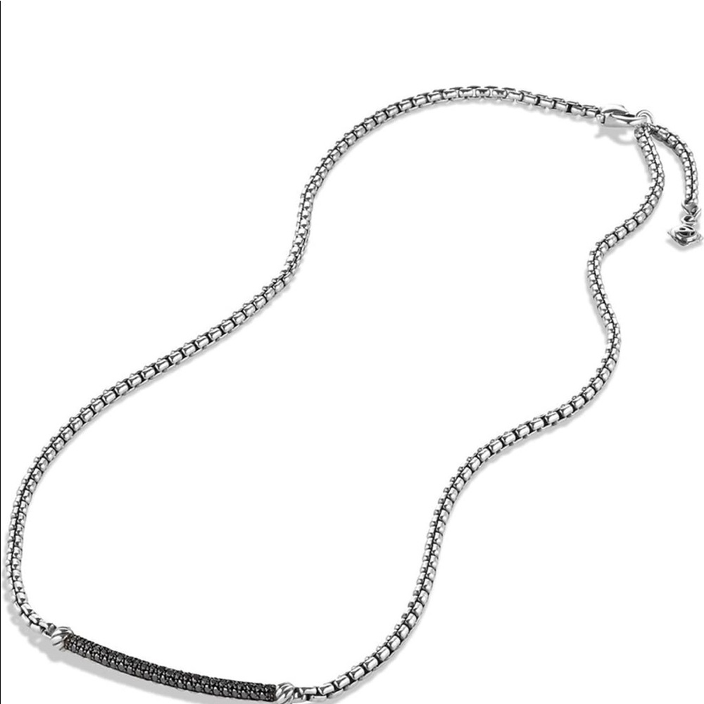 David Yurman Petite Pave Metro Diamonds Necklace